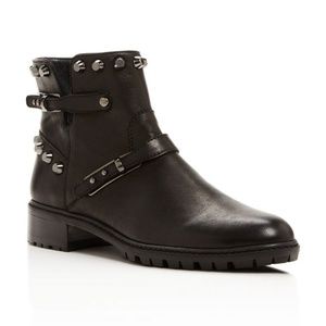 Stuart Weitzman Studded  black Go West Ankle Boots